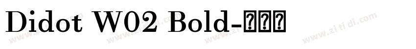 Didot W02 Bold字体转换
